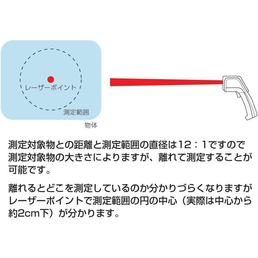 シンワ シンワ測定 73010／放射温度計 B レーザーポイント機能付