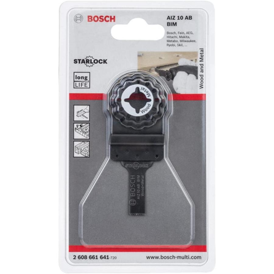 BOSCH(ボッシュ) カットソー・マルチツール用ブレード10mm (スターロック) AIZ10ABN【草加店】 BOSCH（ボッシュ） カットソー・マルチツール用ブレード 10mm木工/金属