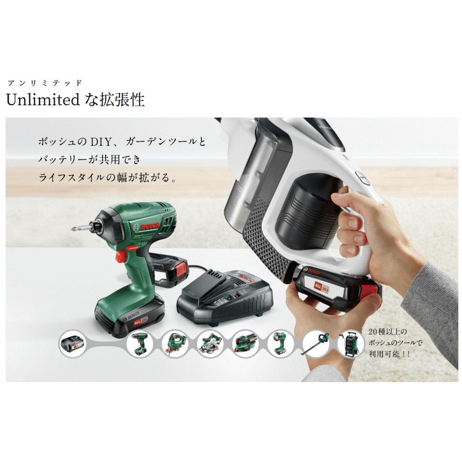 BOSCH スティッククリーナー BBS1123BJP BOSCH（DIY、工具） BOSCH 18Vコードレスクリーナー“Unlimited