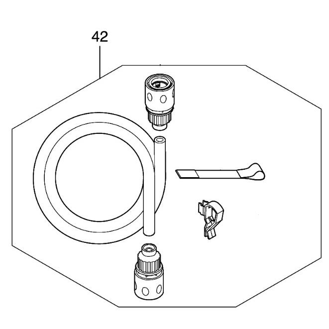 マキタ（makita） 部品 MHW180D用 LX00000079 吸水ホースアッセンブリ