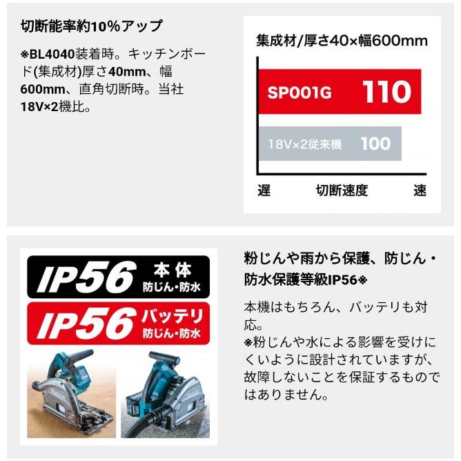 マキタ マキタ(makita) SP001GZ 165mm充電式プランジマルノコ マキタ マキタ(makita) SP001GZ 165mm充電式プランジマルノコ
