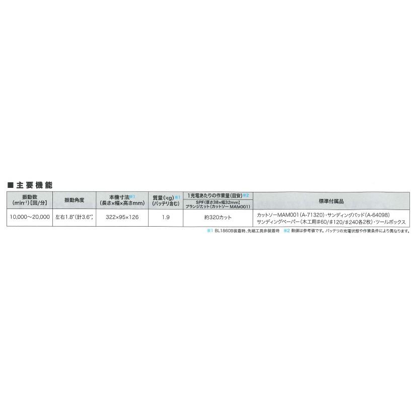 マキタ(makita) TM52DRG 充電式マルチツール 18V【バッテリー/充電器セット品】【STARLOCK MAX】高速切断 低振動 多彩な作業対応｜takahashihonsha｜08