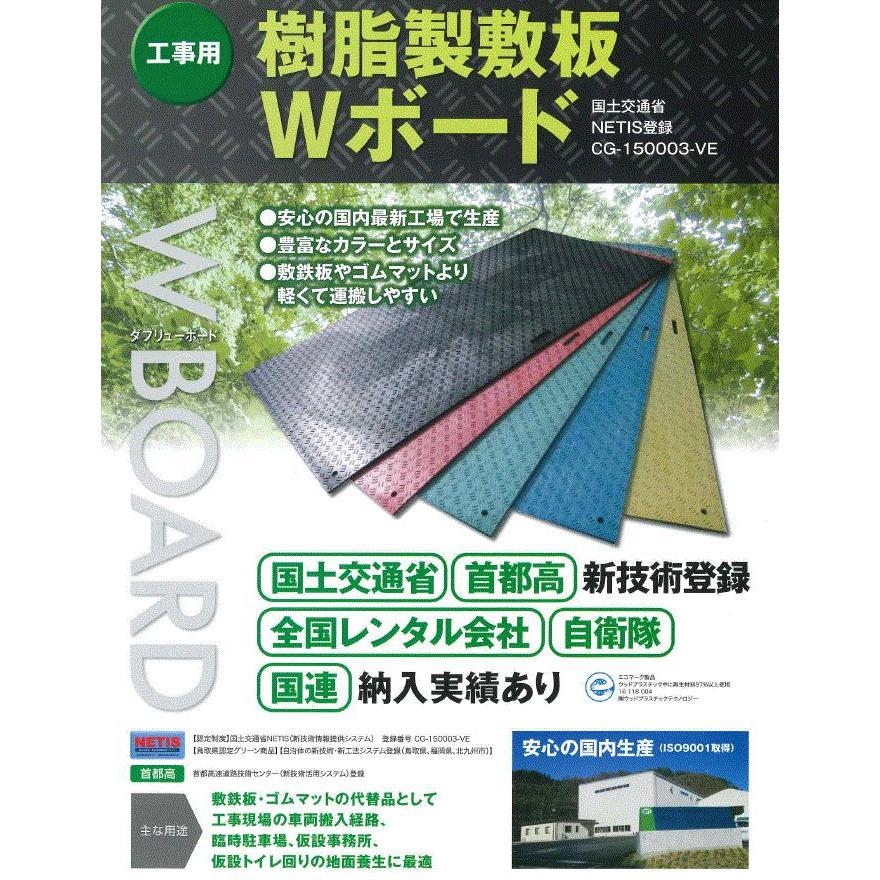 工事用 樹脂製敷板Wボード 両面4×8 WPT Wボード【カラー 工事用 樹脂製敷板Wボード 両面4×8 WPT Wボード【カラー