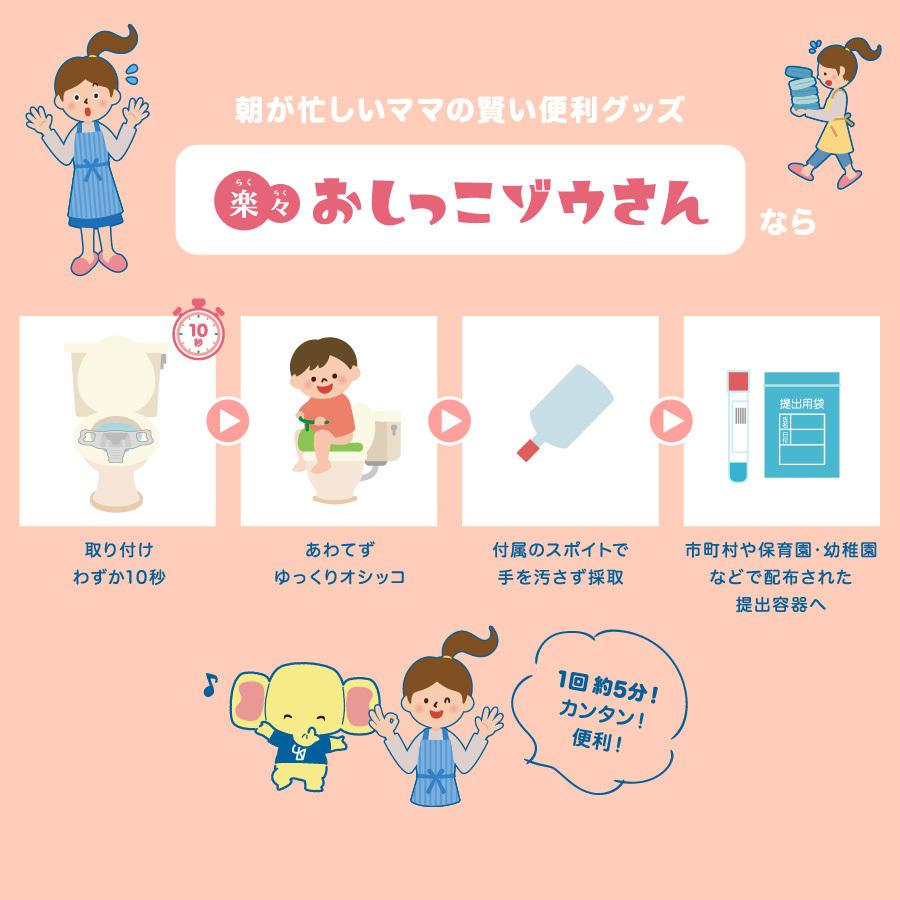 おしっこゾウさん 採尿 用カップ【少尿量採取対応 子供検尿 3歳児健診 幼児用 中空簡単採取 トイレに流せる】2枚 |  | 03