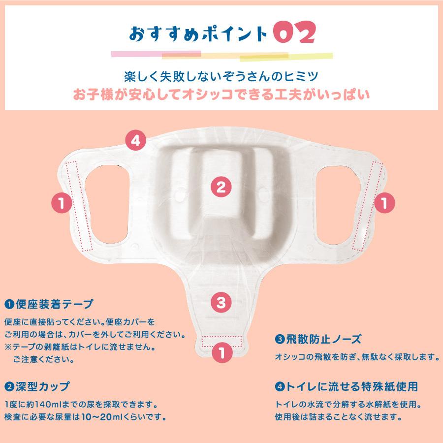 おしっこゾウさん 採尿 用カップ【少尿量採取対応 子供検尿 3歳児健診 幼児用 中空簡単採取 トイレに流せる】6枚 |  | 06