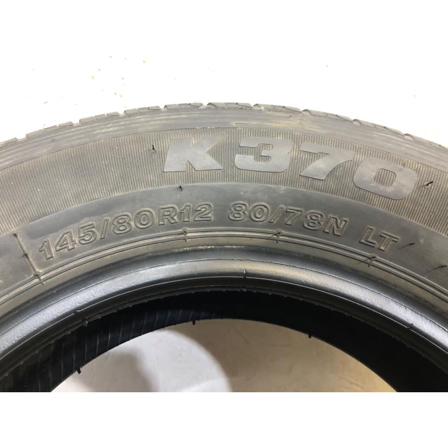 145/80r12 80/78LT ブリヂストン K370 4本 2020年製 5409 サマータイヤ(沖縄県・離島は発送不可) | BRIDGESTONE | 07