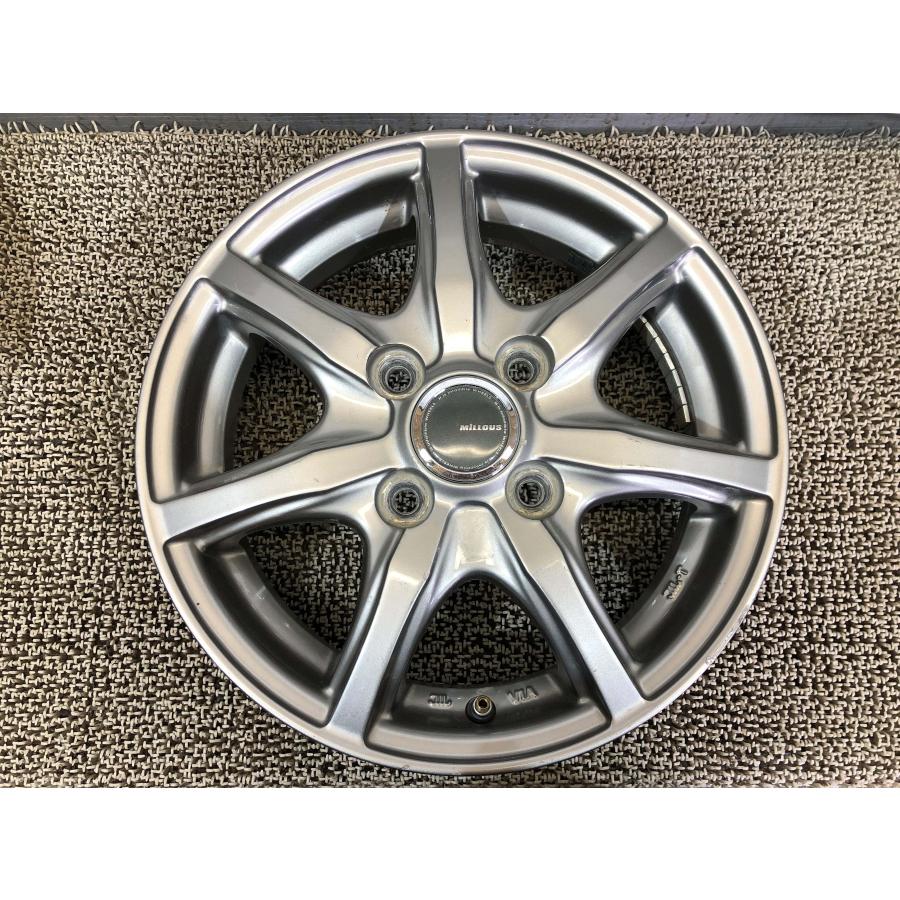MiLLOUS 13×4J 4H PCD 100 OFFSET +42 4本 857 アルミホイール - 13インチ
