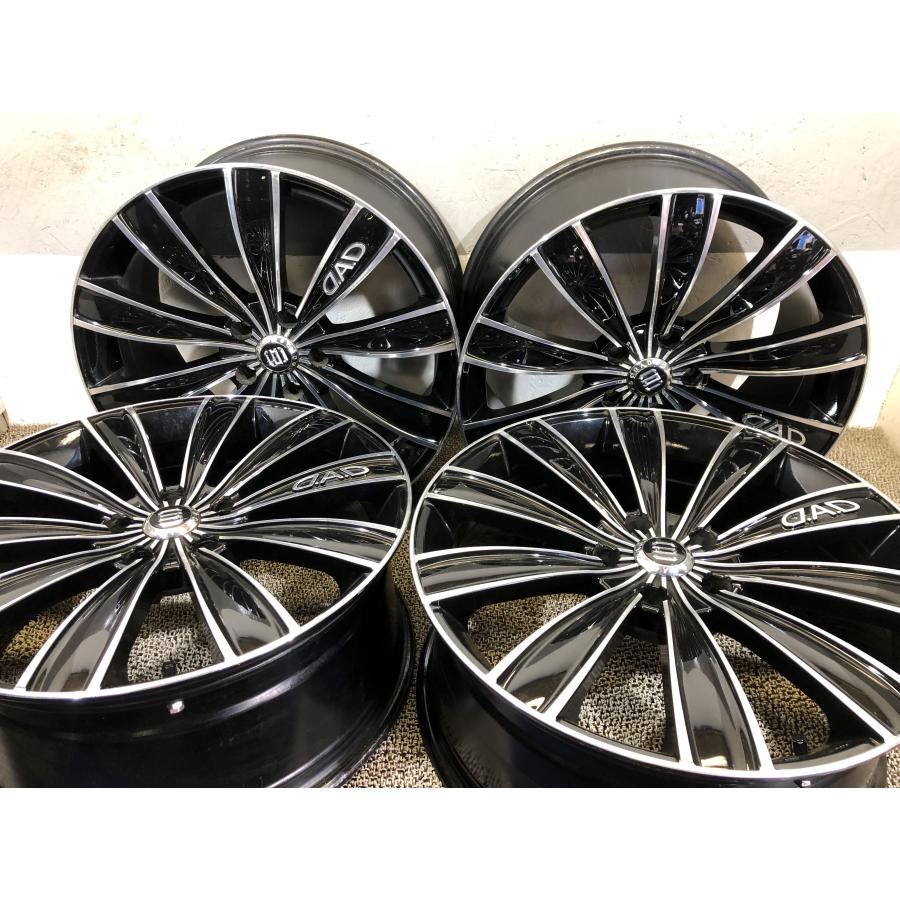 D.A.D 19×8J 9J 5H PCD 114.3 OFFSET +38 +45 4本 892 アルミホイール  
