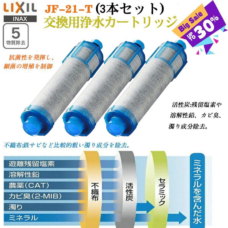 品質保証 LIXIL リクシル INAX 交換用浄水器カートリッジ JF-22-F 15 2物質 高塩素除去タイプ 4個入り JF-22x4 