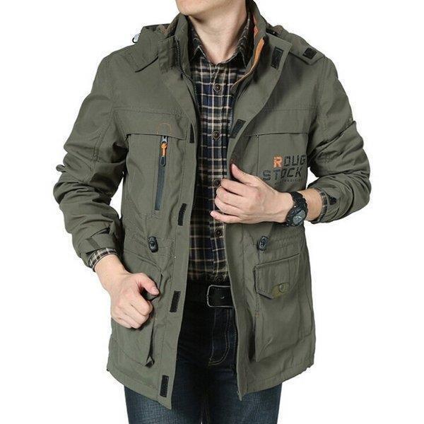 ジャケット コート メンズ ロング丈 ミリタリージャケット 上品 メンズジャケット 春秋 フード 大きいサイズ 防風防水 登山 アウトドア モッズ ミリタリージャケット サイズ 2xl Ilgaimportadora Com