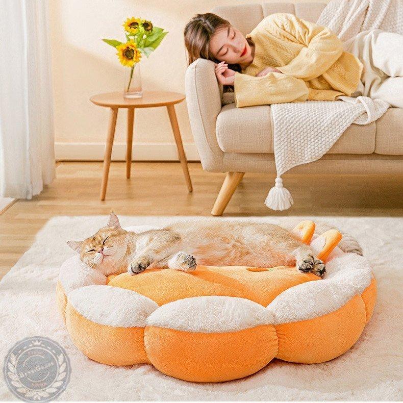 ケンネル 猫の巣 かわいい犬小屋 キャットヴィラ フレンチブルドッグ ペットパッド 保温する 四季通用 子猫ペット用品 洗える 秋と冬 花弁 売れ筋ランキングも掲載中 秋と冬