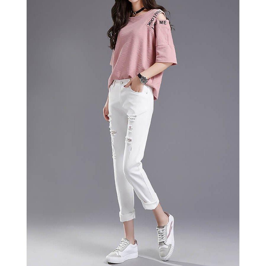 デニム ジーンズ デニムパンツ レディース ダメージジーンズ カジュアル ボトム パンツ ジーパン クラッシュ ダメージ ストレート ハイウエスト ゆったり Dep190 Il0hbo5wnm ボトムス パンツ Valleymill Com