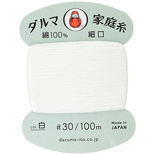 素敵でユニークな 手縫い糸 ダルマ 家庭糸 01 0130 5枚セット 白 Col W 100m 30 細口 ミシン糸 Www Fcc Com Br
