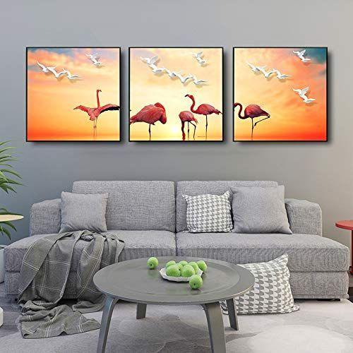 Mies 北欧風の 絵画 ３枚 セット 30ｃｍ 30ｃｍ 9ｍｍ 赤レンガの壁 や 寝室 の 壁 を お洒落 に 描き出します お洒 ウォールステッカー