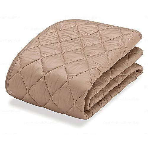 フランスベッド正規品 ベッドパッド ライトブラウン色 セミシングル(85×195cm) 「羊毛メッシュ ベッドパッド」 英国製羊毛わた使