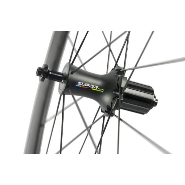 SUPERTEAM 700C 50mm ロードバイク ーホイールセット 23mm クリンチャ