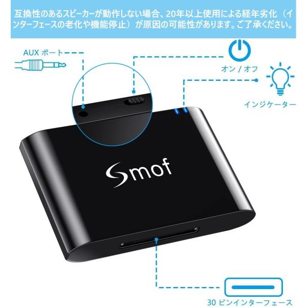 30pin bluetooth アダプタ- ipod レシーバー アダプター Bose