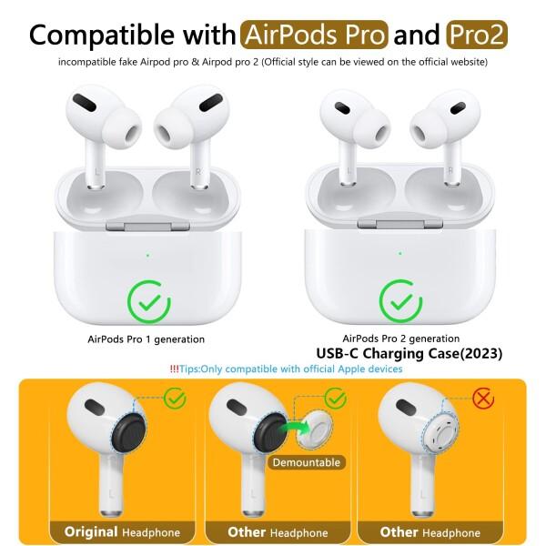 3ペア) 低反発素材 交換用イヤーチップ AirPods Pro & 第2世代用