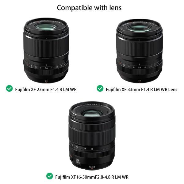 富士フイルム XF16-50mm F2.8-4.8 R LM WR用スクエアメタルレンズ