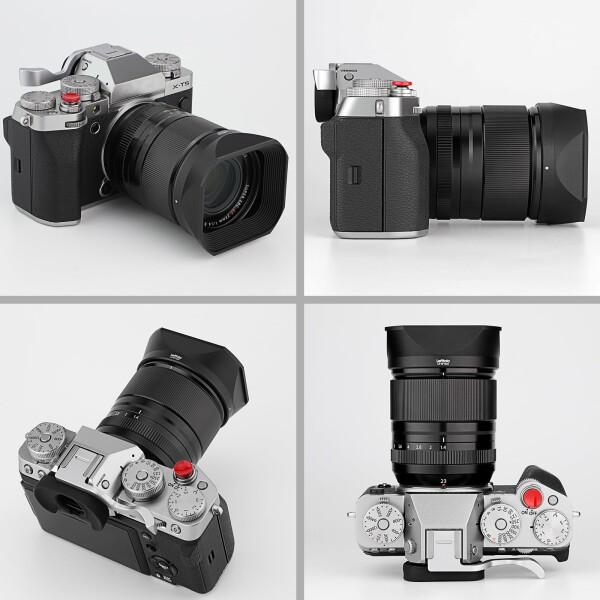 富士フイルム XF16-50mm F2.8-4.8 R LM WR用スクエアメタルレンズ