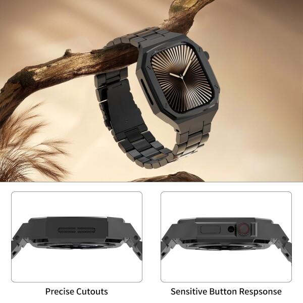 アップルウォッチバンド メタル ケース 49mm Apple Watch バンド 頑丈