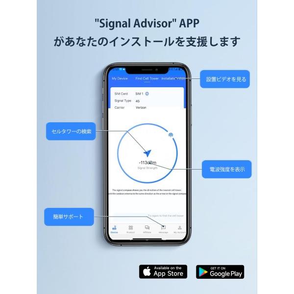家庭用携帯電話信号アンプ | すべての日本の携帯電話キャリアに対応