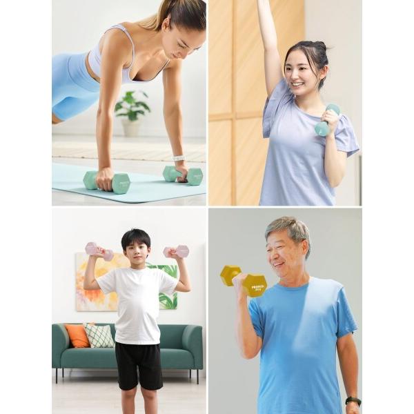 PROIRON ダンベル 鉄アレイ 2個セット 10kg ダンベルセット ソフト