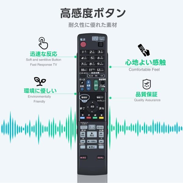 ブルーレイレコーダーリモコン GA955PA for SHARP シャープリモコン
