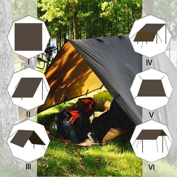 KALINCO 防水タープ キャンプ タープテント UVカット 紫外線対策 超