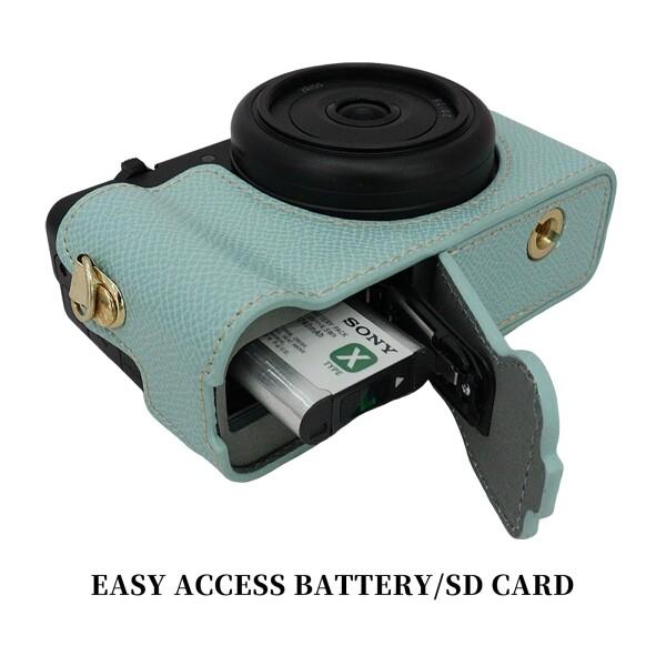 VOVMOEYA Sony ZV-1F/ZV-1M2 カメラケース、肩ストラップ付き（調整