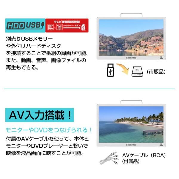 2025新登場)14V型ポータブルスマートテレビ(Android TV)+Fullseg地デジ