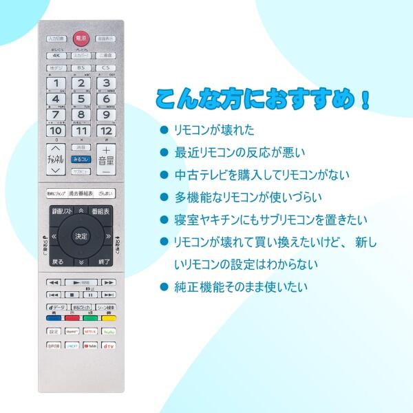 テレビリモコン CT-90488 CT-90488(A) CT-90487 CT-90487(A) 75044787
