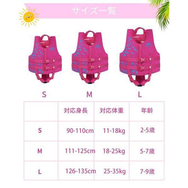 Gogokids ライフジャケット 子供 股ベルト付き フローティングベスト 