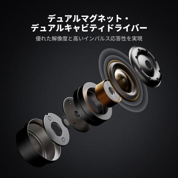 Fosi Audio IM4 オープンバック型IEMイヤホン インイヤーモニター 有線