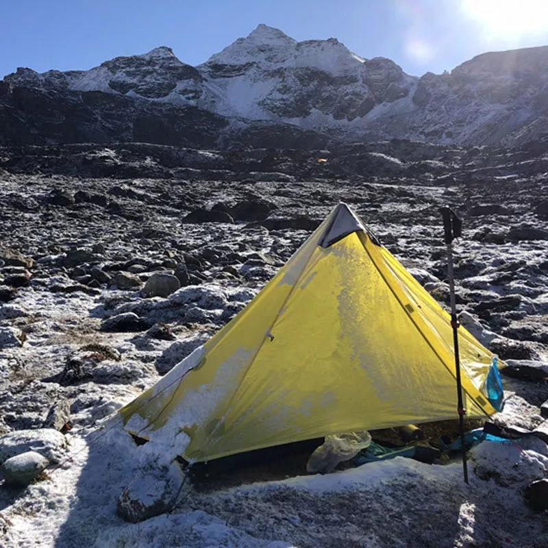 3f ul gear-ランシャン2シルバーナイロン製のプロのキャンプテント,屋外,超軽量,2人用,3?4シーズン,2019|takamasa|06