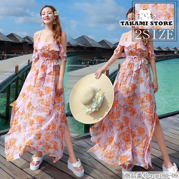 ALOHA STANDARD ハワイドレス　フレア　ワンピース　花　総柄 楽天市場】ハワイアン ワンピース（ドレスのシルエットフレア