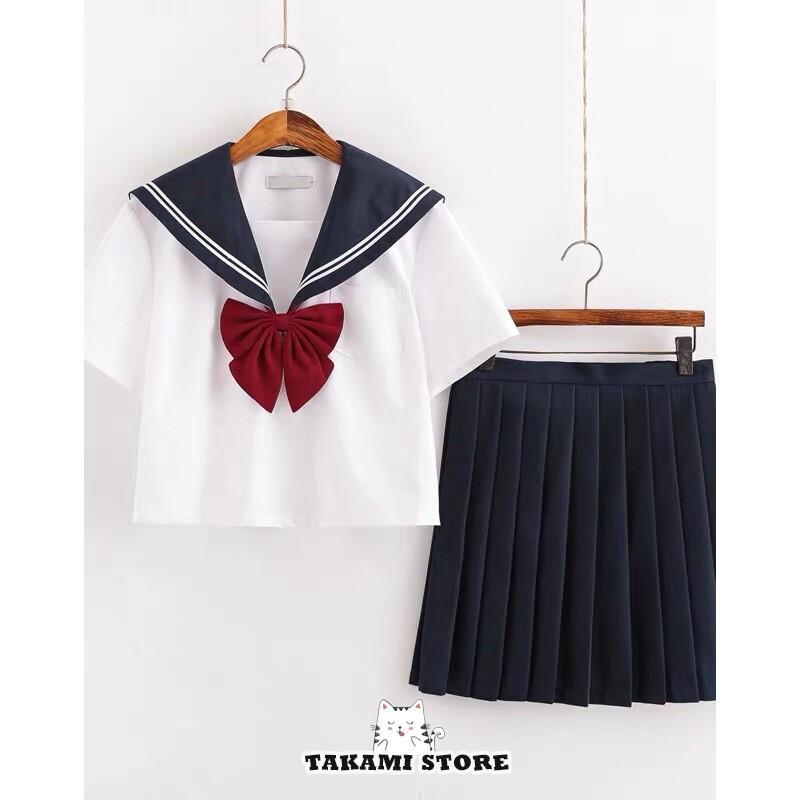 女子高生 制服 セーラー服 女子高校生 学生服 長袖 セットアップ 上下