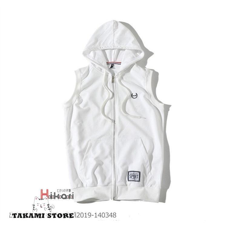 半袖 ジップ パーカー メンズ 無地 半袖パーカー ジップアップ