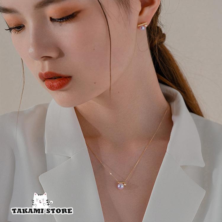 ネックレス レディース バー パール 一粒 大人可愛い 小ぶり ネックレス レディース バー パール 一粒 大人可愛い 小ぶり