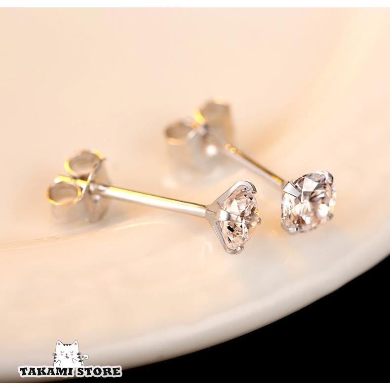 ピアス レディース 一粒ダイヤ 大粒 両耳セット 3mm 4mm 5mm 6mm ピアス レディース 一粒ダイヤ 大粒 両耳セット 3mm 4mm 5mm 6mm
