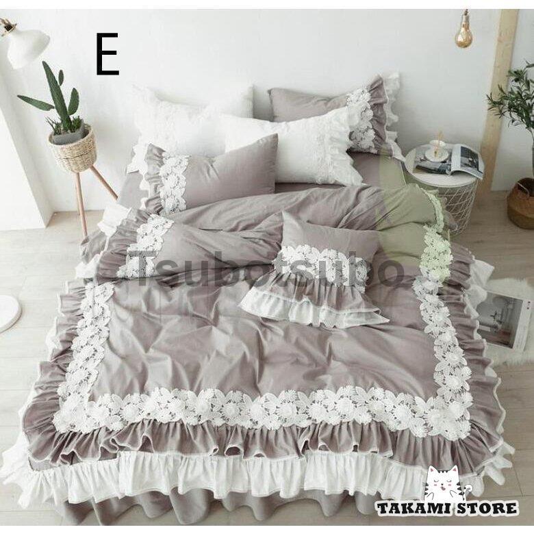 シングル セミダブル 布団カバーセット 可愛い 掛け布団カバー 姫系 ベット用品 寝具セット4点セット 3点セット 北欧風 敷き布団カバー 枕カバー おしゃれ_8