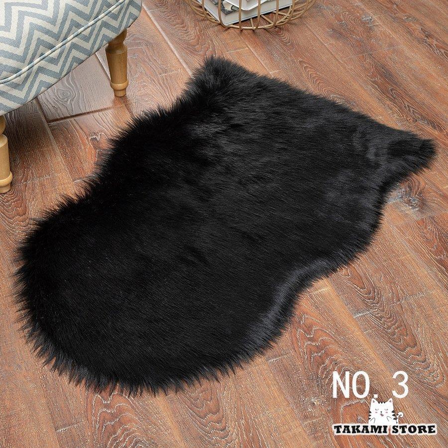 16色展開】ソファシートマット ムートンラグ 40cm-200cm 人工ウール