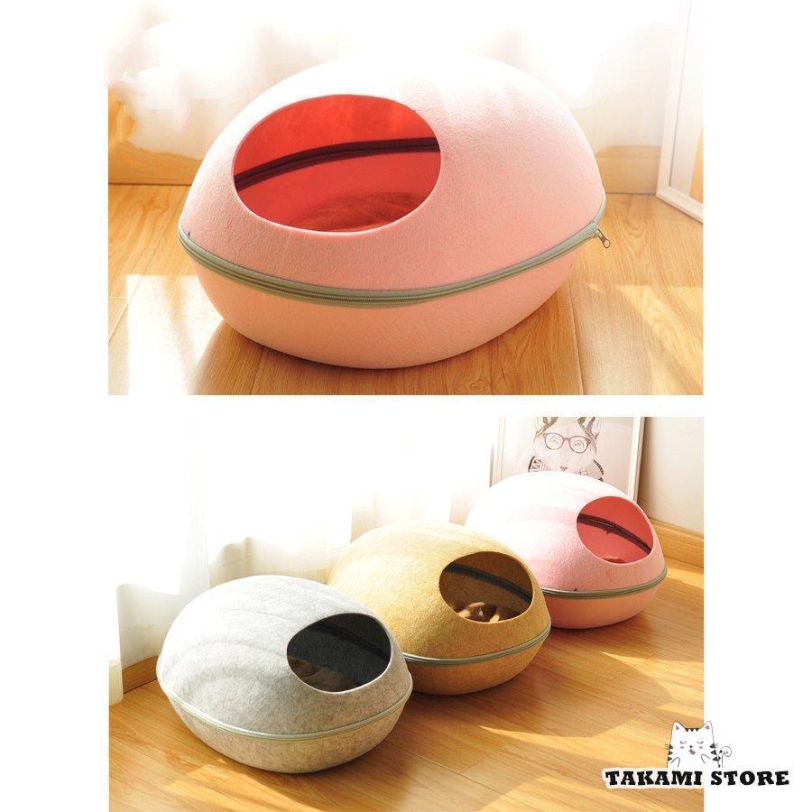キャットハウス ドーム型 L ペットベッド ドーム 卵型 猫用ベッド