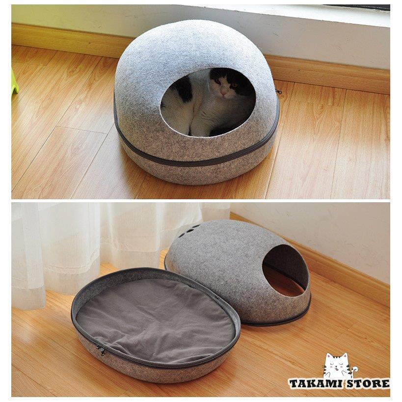 キャットハウス ドーム型 L ペットベッド ドーム 卵型 猫用ベッド