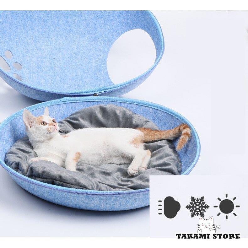 キャットハウス ドーム型 L ペットベッド ドーム 卵型 猫用ベッド