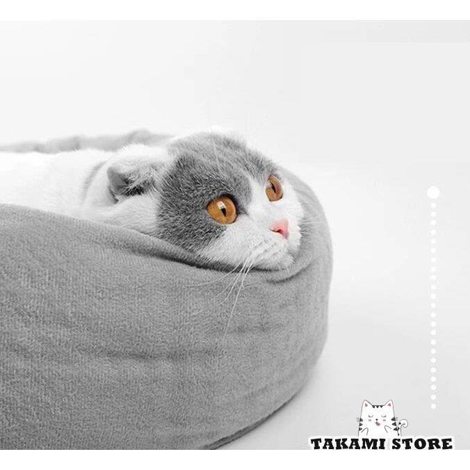 猫ベッド ペットベッド 小型犬 枕付き 洗える 秋冬 ねこベッド