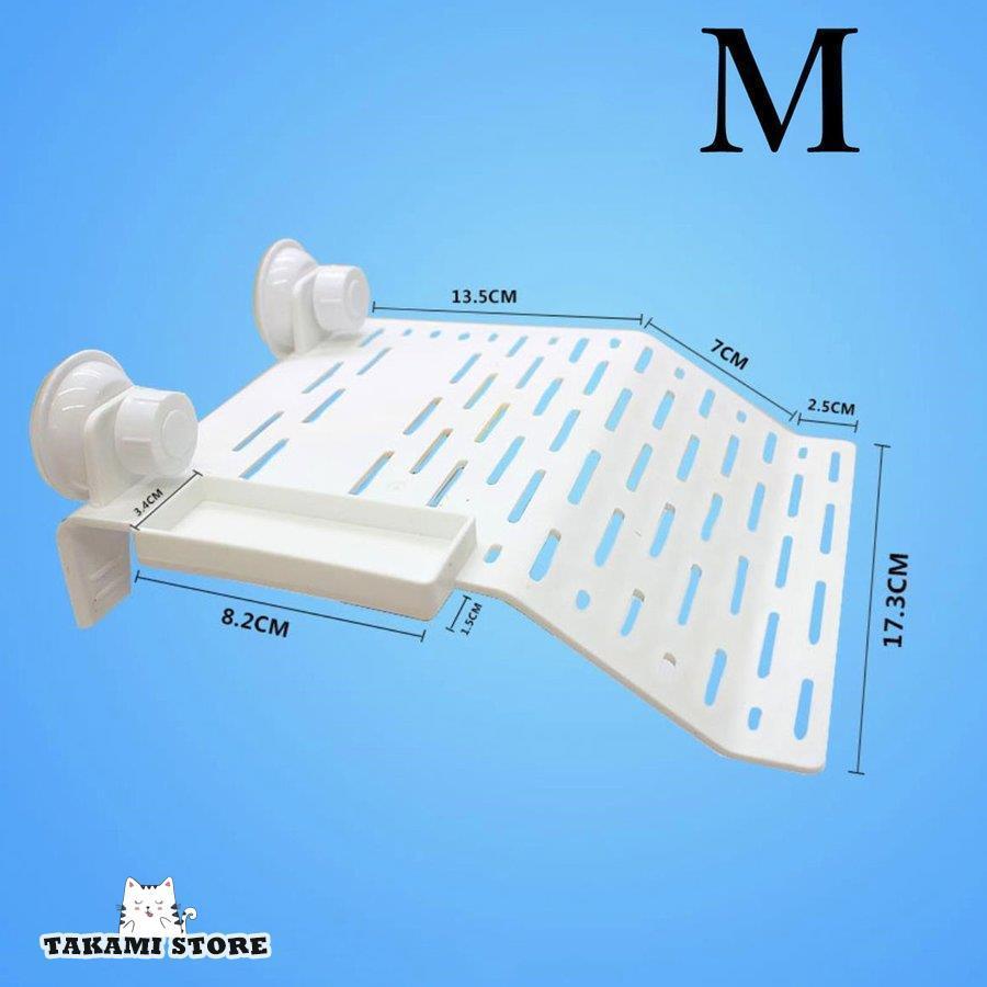 亀の浮島 浮き島 プラットフォーム プラスチック 亀休憩 給食 カメ用 テラス 吸盤式 爬虫類 桟橋 浮島 滑り止め 吸盤カップ 水槽 装置簡単｜takami-store｜04