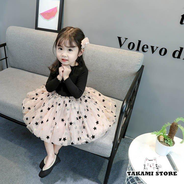 子供 ドレス 韓国子供服 春秋 子供 ワンピース 女の子 子供 キッズ フォーマルワンピース 星柄 可愛い 魅力的な価格