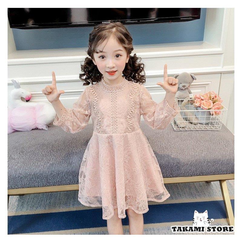 ドレス 子供 発表会 結婚式 子ども レースワンピース お呼ばれ/ピアノ