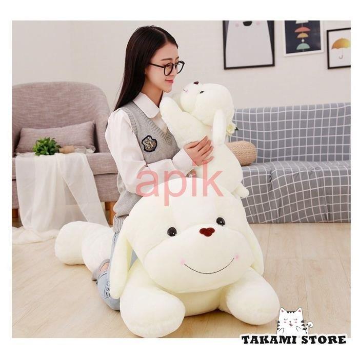 ホワイト犬のぬいぐるみ 受注商品】ぬいぐるみ・犬スピッツ伏せ | KOESEN (Baby&Kids